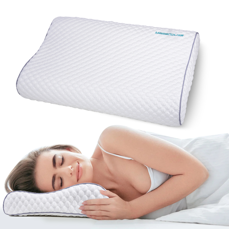  Snoring Pillow - An ergonomic neck support pillow designed to relieve neck and shoulder pain, making it the best sleep bed for snoring prevention