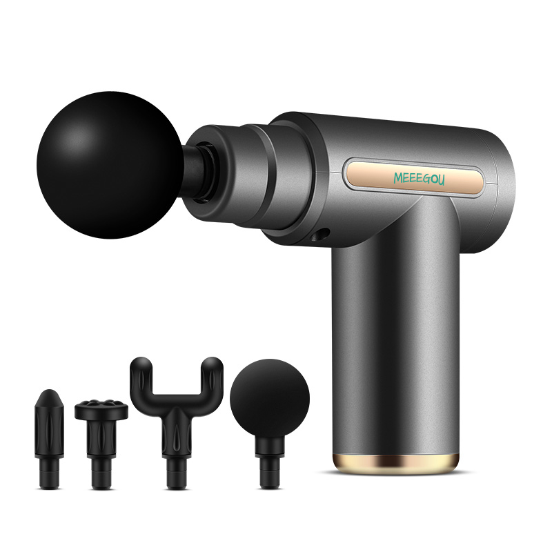 Mini Massage Gun, Percussion Deep Tissues Muscle Massager Gun with 6 Speeds, Type-C Charging, 35DB Ultra Quiet, Portable Electric Handheld Body Massager for Back Neck Pain Relief